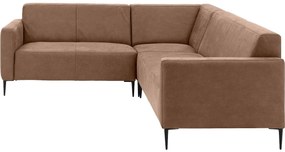 Goossens  Key West bruin, micro leer, 2-zits, modern design