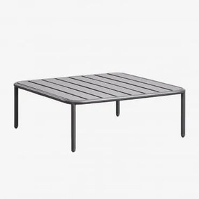 Vierkante Tuintafel 90x90 Cm Van Roubly-staal Grijs – Grafiet - Sklum