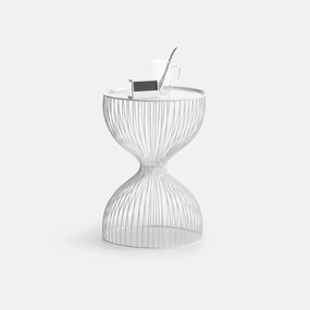 Bijzettafel in staaldraad, Janik