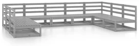 vidaXL 9-delige Loungeset massief grenenhout