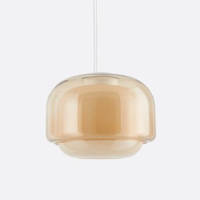 Hanglamp van gekleurd glas Ø30,5 cm, KINOKO
