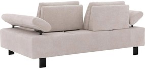 Goossens Bank Alvin wit, stof, 2,5-zits, modern design