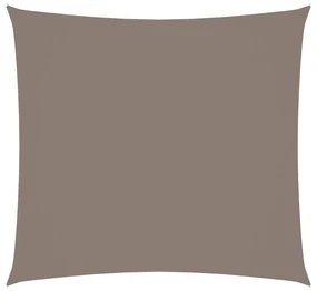 vidaXL Zonnescherm vierkant 4x4 m oxford stof taupe