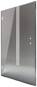 Saniclear Modern glazen douchedeur 90x200cm rookglas