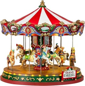 Lemax - 'The Grand Carousel' - Verlichte attractie met animatie & muziek/geluid - Inclusief adapter