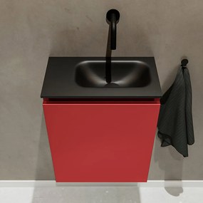 Mondiaz Ture 40cm toiletmeubel fire met wastafel urban rechts geen kraangat