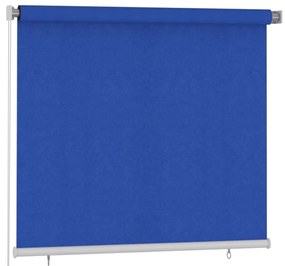 vidaXL Rolgordijn voor buiten 160x140 cm HDPE blauw