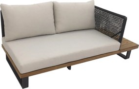 The Outsider Hoek Loungeset - Tenerife - Acacia - Aluminium - Zandkleur- The Outsider