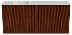 Mondiaz Joya DLux 90cm toiletmeubel ruby met wastafel faye links zonder kraangat opalo