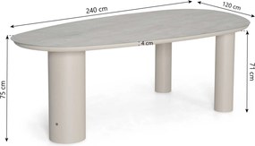 Lifestyle Garden Furniture Guave Dining Tuintafel X (tafelblad) Zand/Beige
