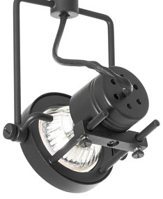 Smart railsysteem zwart 1-fase incl. 5 Wifi GU10 - Iconic Suplux