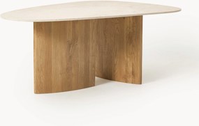 Organisch gevormde eettafel Meadow met marmeren blad, in verschillende formaten