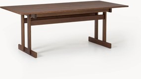 Uitschuifbare eettafel Brynn van eikenhout, in verschillende formaten