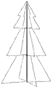 vidaXL Kegelkerstboom 200 LED's binnen en buiten 98x150 cm