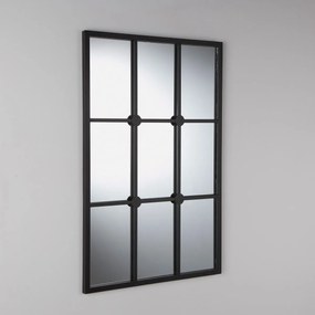 Metalen spiegel in venster stijl 60x90 cm, Lenaig