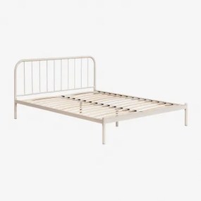 Asteri Ijzeren Bed Tapioca Beige & 160 X 200 Cm - Sklum