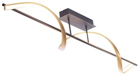 Smart plafondlamp antraciet met goud incl. LED dimbaar in kelvin - Marianne Design Binnenverlichting Lamp