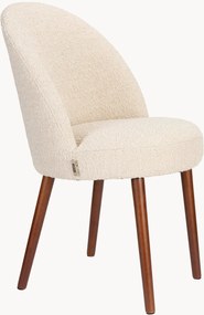 Bouclé eetstoelen Barbara, 2-delig