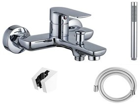 Adema Sparkle 2.0 bad-/douchemengkraanset - staafhanddouche en houder - incl. doucheslang - chroom SW696246 / SW496806 / SW706209 / SW496810