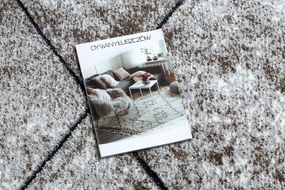Tapijt modern COZY 8872 Wall, geometrisch , drieho  - Structureel,  twee poolhoogte , bruin