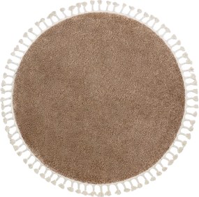 Tapijt BERBER 9000 ROND beige, Berber marokkaanse shaggy