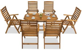 Houten tuinset Laos/Bombaj 6 Garden Point