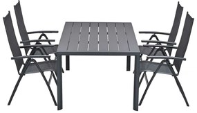 Taste by 4 Seasons Cadiz tuinset 5-delig verstelbaar - Adana tuintafel 180x100 cm
