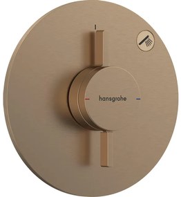 Hansgrohe Duoturn S inbouwkraan voor 1 functie brushed bronze 75618140