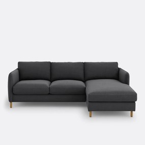 Hoekbank rechts, polyester, Loméo