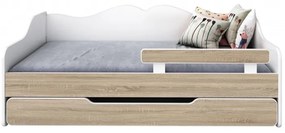 Peuter Wit - Licht eiken Eenpersoonsbed Monaco - Voor kinderen Kinderen Peuter Junior 5059914025987 Children's Beds Home, 140x70, Geen, Geen Children'