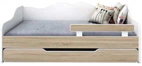 Peuter Wit - Licht eiken Eenpersoonsbed Monaco - Voor kinderen Kinderen Peuter Junior 5059914026588 Children's Beds Home, 140x70, Geen, Matras van sch