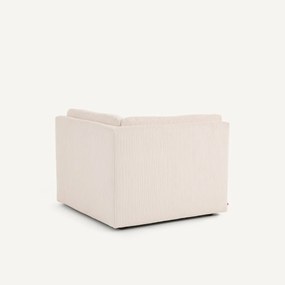 Modulaire 90° hoek in geribbeld polyester, GIULIANO