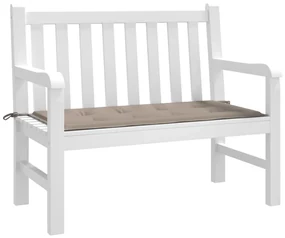 vidaXL Tuinbankkussen 120x50x3 cm taupe