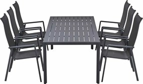 Garden Impressions Siena tuinset 7-delig - Kasper tuintafel 220x93 cm