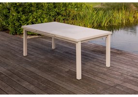 Exotan Mobile - Uitschuifbare Tafel - Aluminium - Zand - 240x100/180x100cm - Exotan