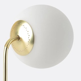 Tafellamp in opaline glas, Moricio