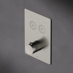 Hotbath Cobber afbouwdeel inbouwthermostaat met 2 pushbuttons verouderd ijzer PB009QEXTAI