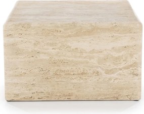 Travertin Salontafel Vierkant - 60 X 60cm.