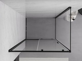 Mexen Exo-S schuifdouchecabine 120 x 90 cm, transparant, zwart - 8151-120-090-70-00