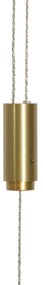 Moderne verstelbare hanglamp goud incl LED - Lamba