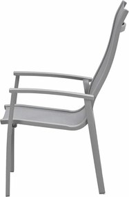 Garden Impressions Hilly tuinstoel stapelbaar taupe - 4 stuks