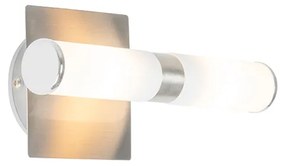 Moderne badkamer wandlamp staal IP44 2-lichts - Bath