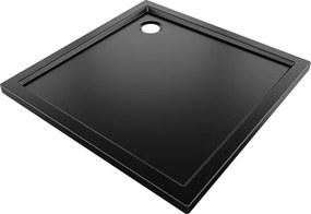 Mexen Flow douchebak vierkant slim 120 x 120 cm, zwart mat - 46S701212