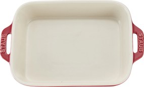 Staub Ceramique Ovenschaal 20 cm, Rechthoekig, Kersenrood - Ceramique - Staub
