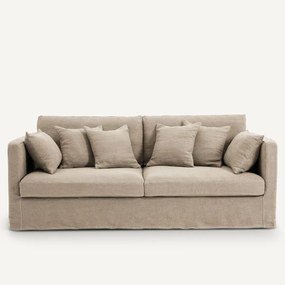 Bank 3-, 4- of 5-zits, in dik stonewashed linnen, Néo Kinkajou