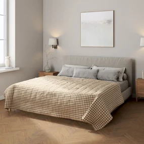 Dekoria Sprei, lichtbruin-ecru