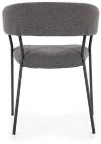 Eleonora Luka Eetkamerstoel Boucle Stof Antraciet