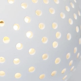 Moderne wandlamp wit gips bol met lichteffect - Blur
