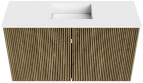 Mondiaz Joya 70cm toiletmeubel dusk met wastafel faye midden 1 kraangat talc