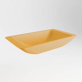 Mondiaz Topi Solid Surface waskom 60x35cm ocher